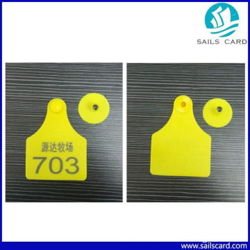 Durable and Not Fade Animal Ear Tag with 75*60mm